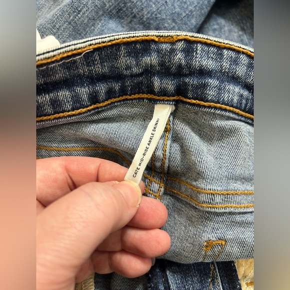 New! Rag & Bone Cate Mid Rise Skinny Ankle Distressed Jeans Womens Size 27 - Picture 10 of 13